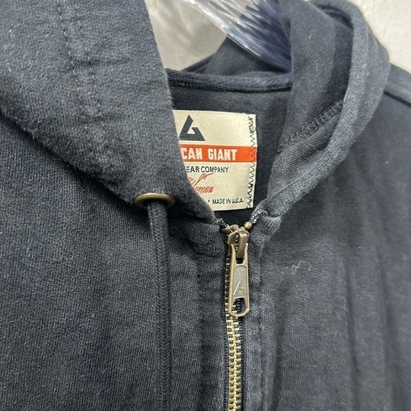 American Giant black full zip jacket size small - Picture 13 of 13